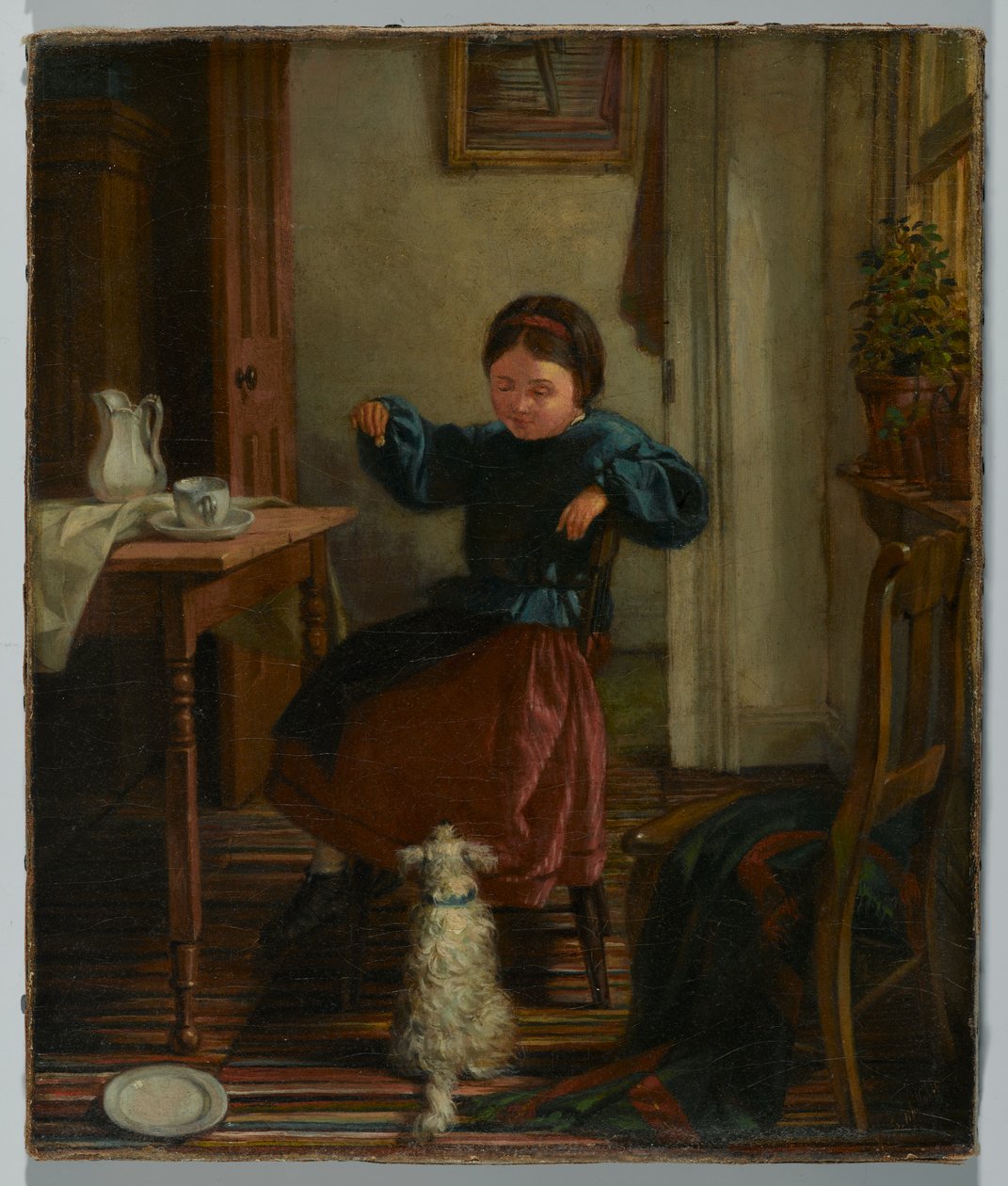 Menina e cão de John Whittaker