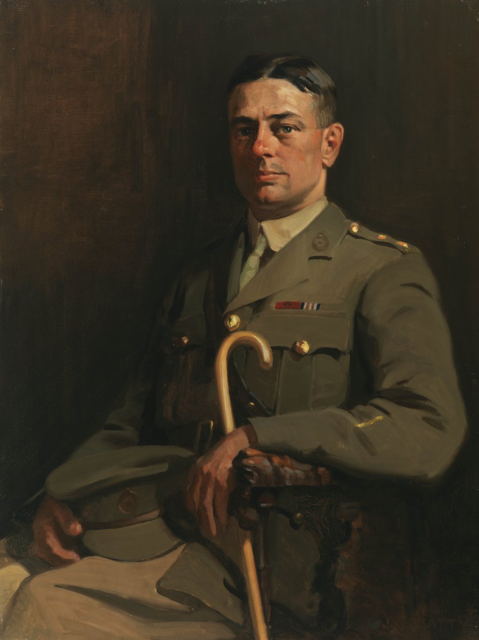Retrato de sargento. GH Mullin, VC, 1914-19 de John William Beatty