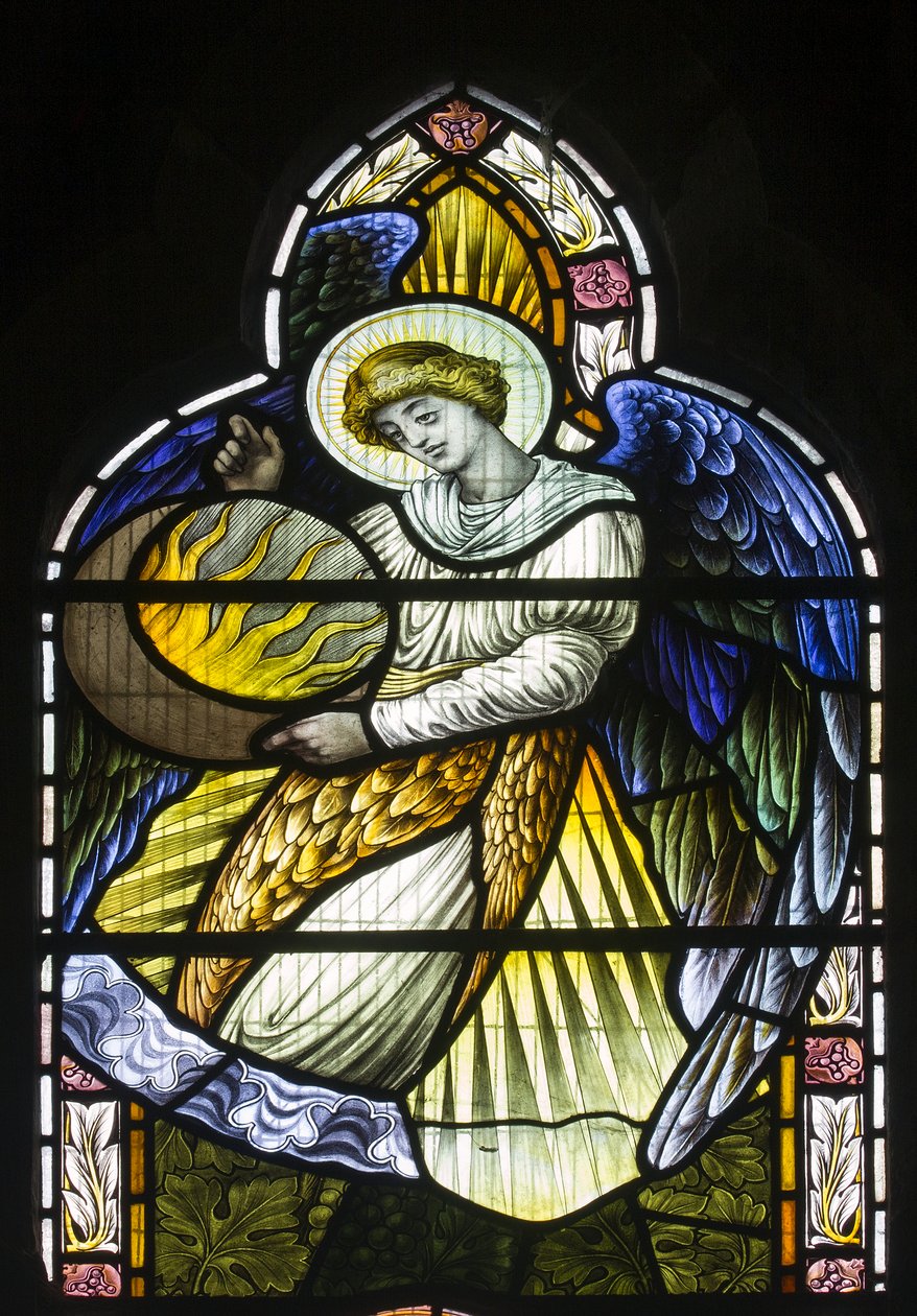 Anjo segurando o sol, c.1889 de John William Brown
