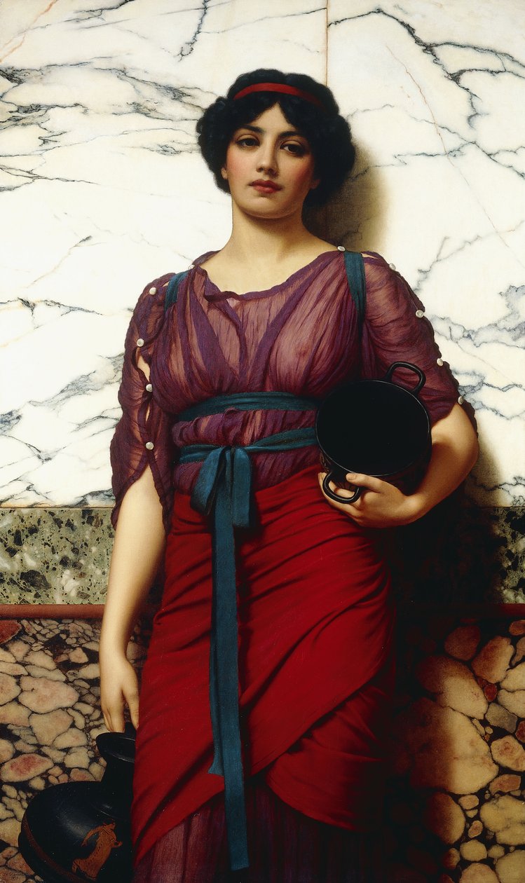 Um idílio grego, 1907 de John William Godward