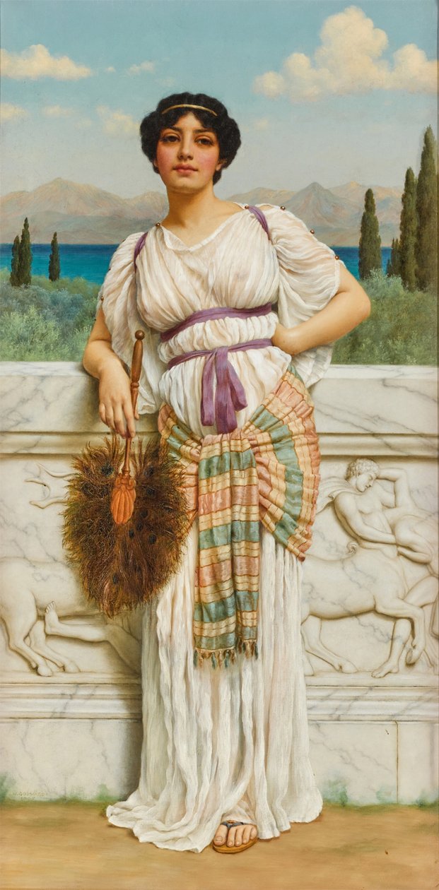 Uma beleza grega de John William Godward