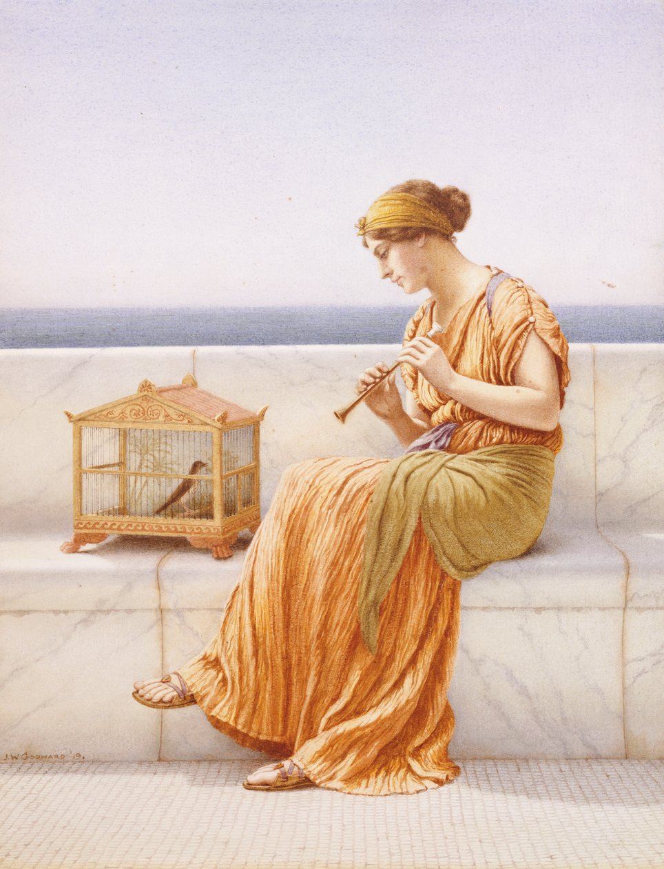Uma canção sem palavras, 1919 de John William Godward