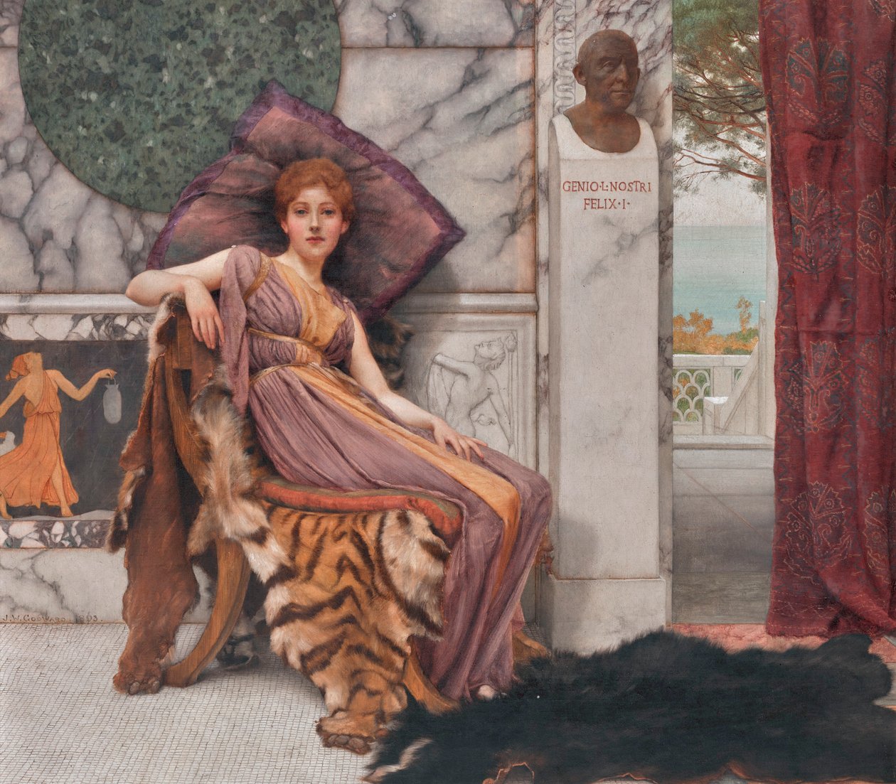O Dolce Far Niente (1893) de John William Godward