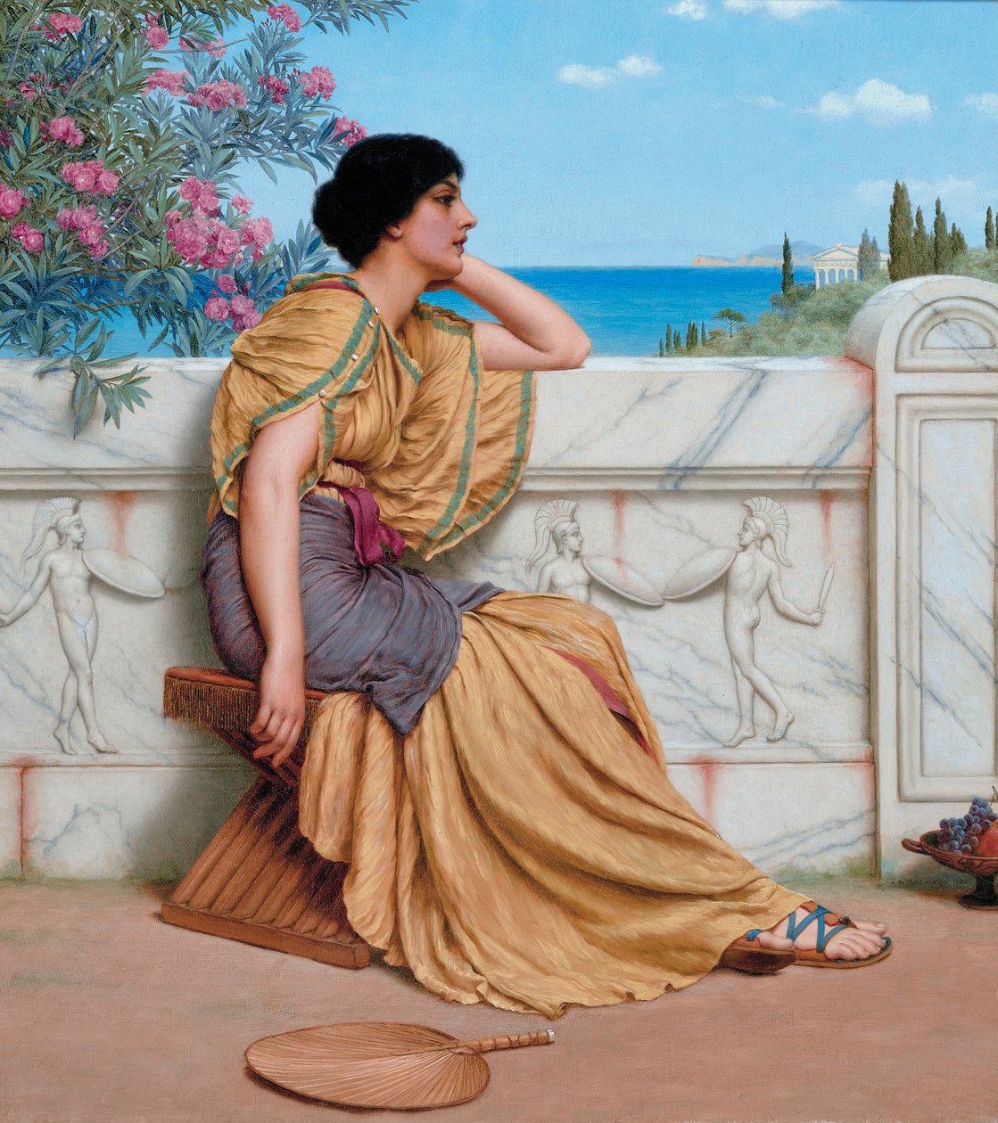 Horas de lazer, por John William Godward de John William Godward