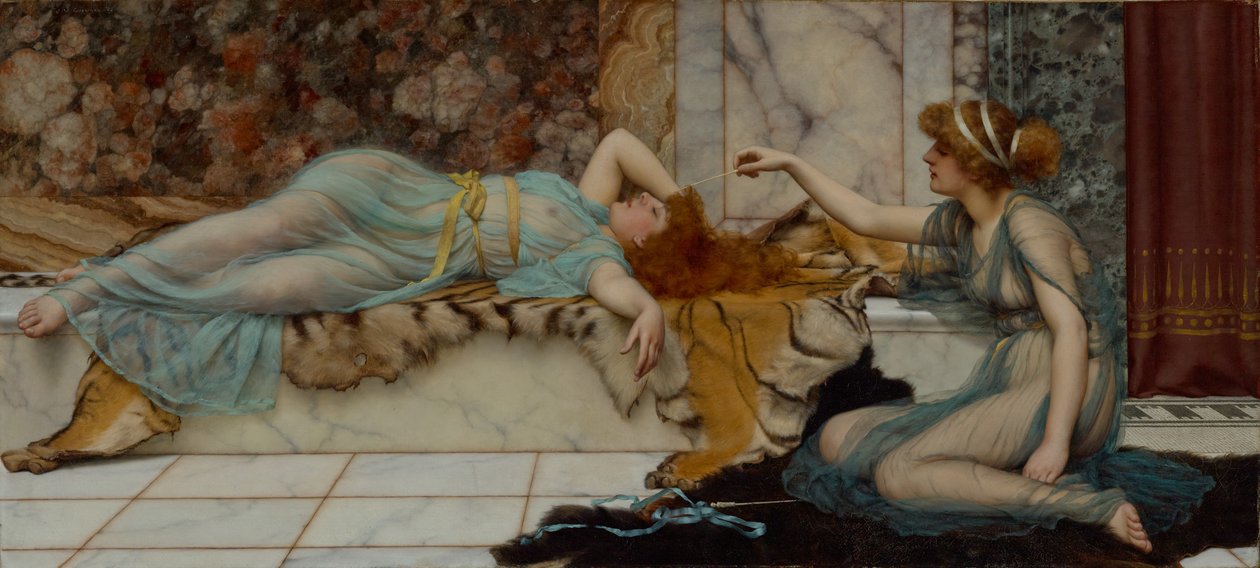 Travessura e repouso de John William Godward