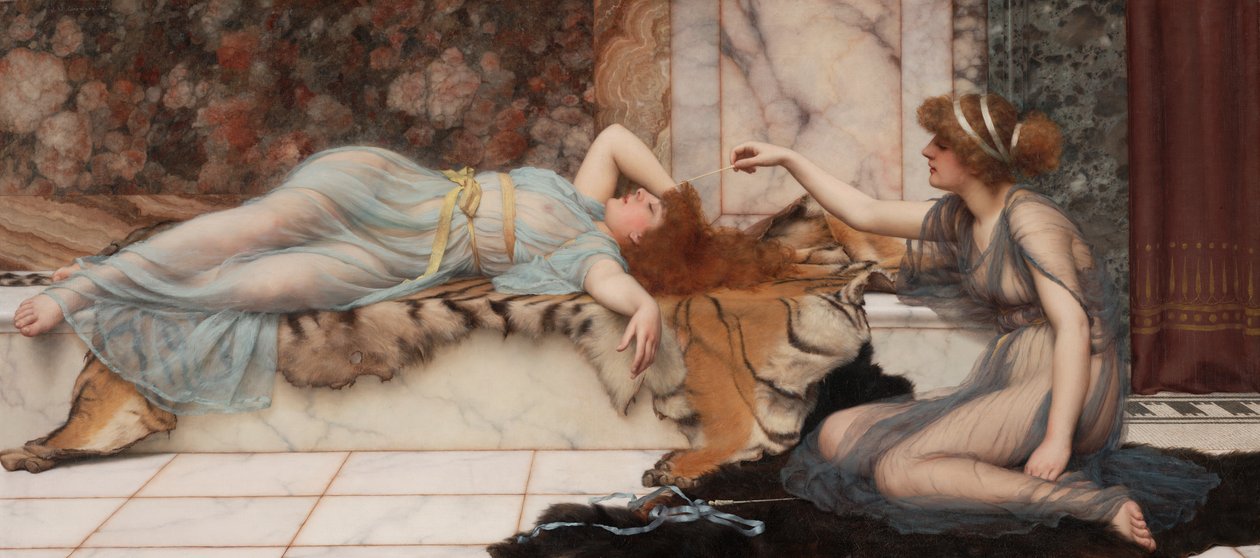 Travessura e repouso de John William Godward