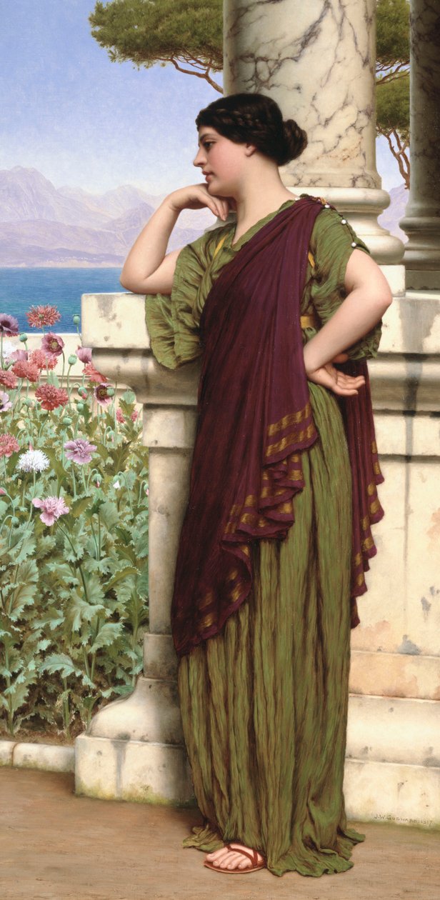 Pensamentos ternos, 1917 de John William Godward