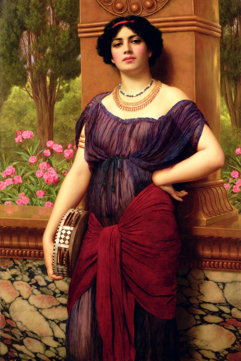 O jogador de pandeiro de John William Godward