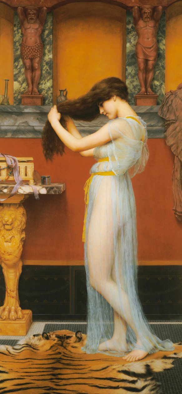 O Banheiro, 1900 de John William Godward