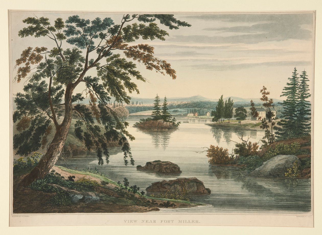 Vista perto de Fort Miller de John William Hill
