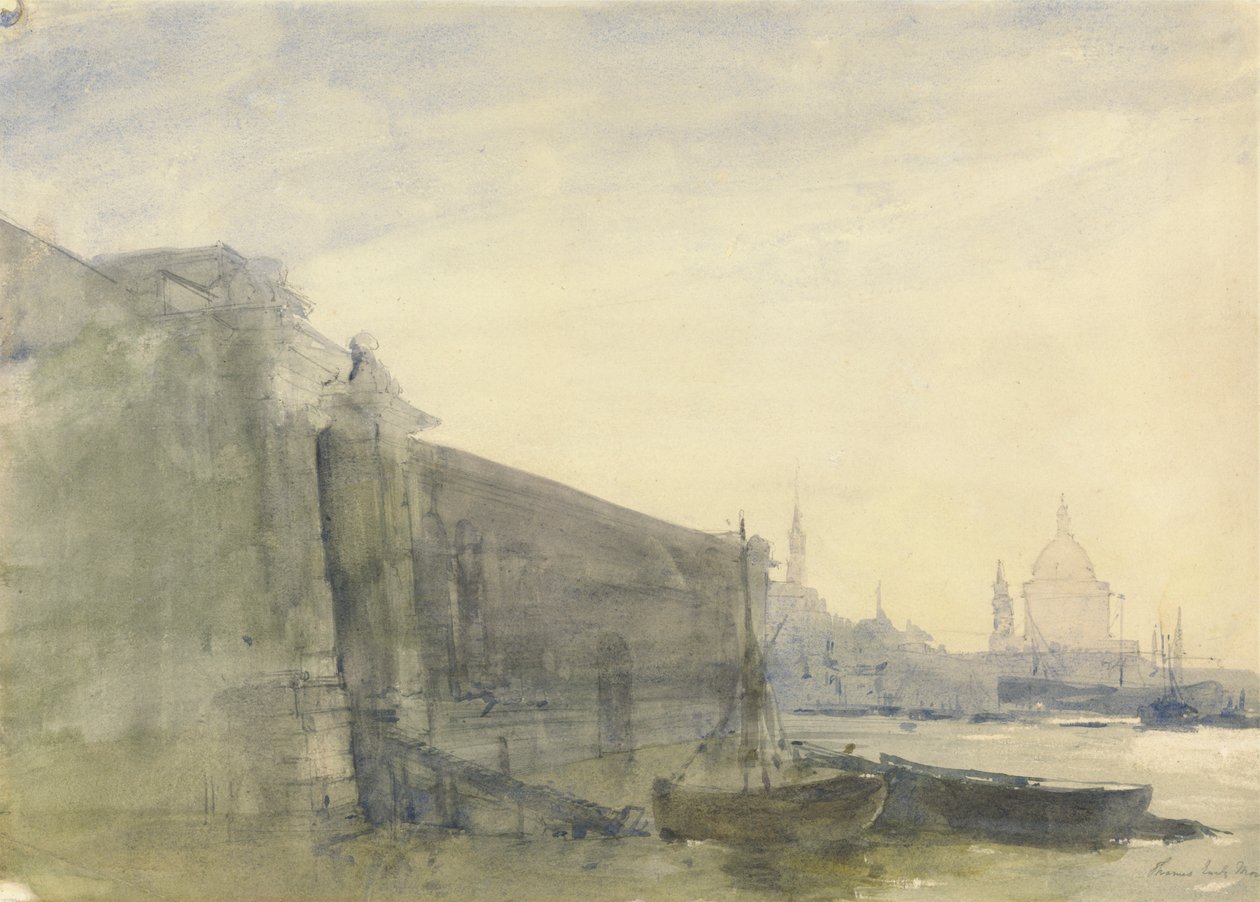 O Tamisa, Início da Manhã, Rumo a S. Paulo de John William Inchbold