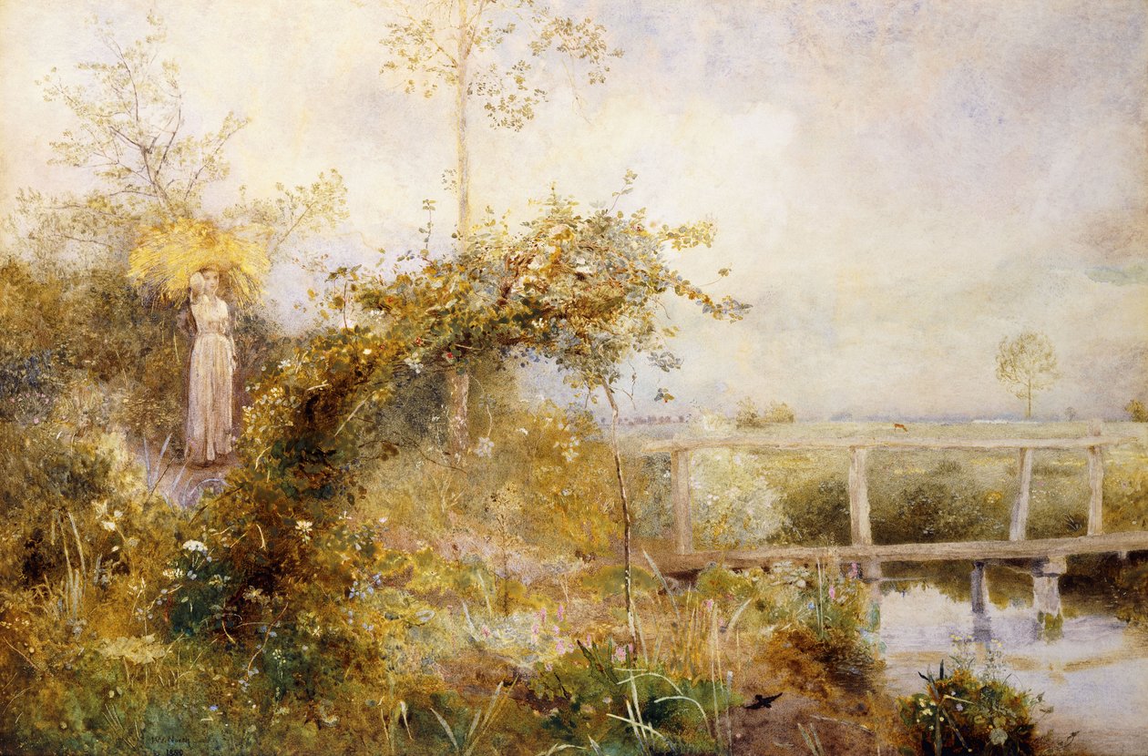 O retorno do campo da colheita, 1880 de John William North