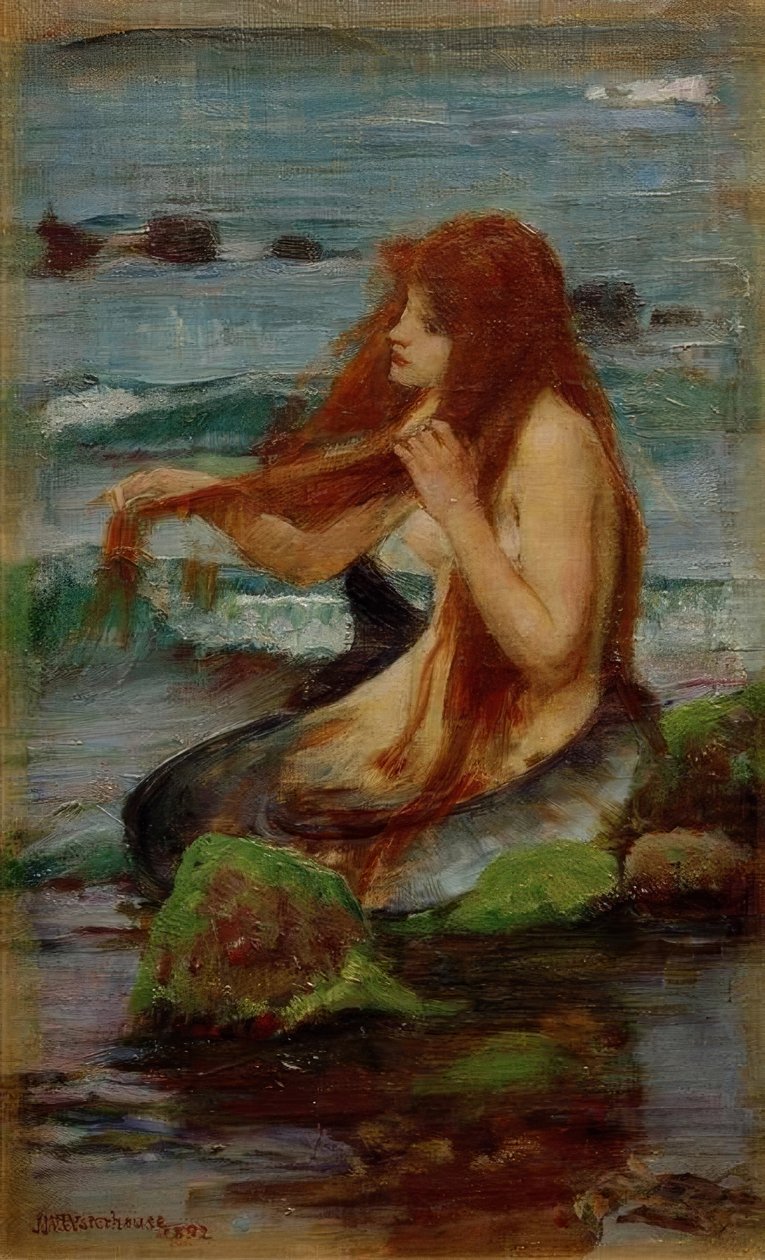 Uma sereia de John William Waterhouse