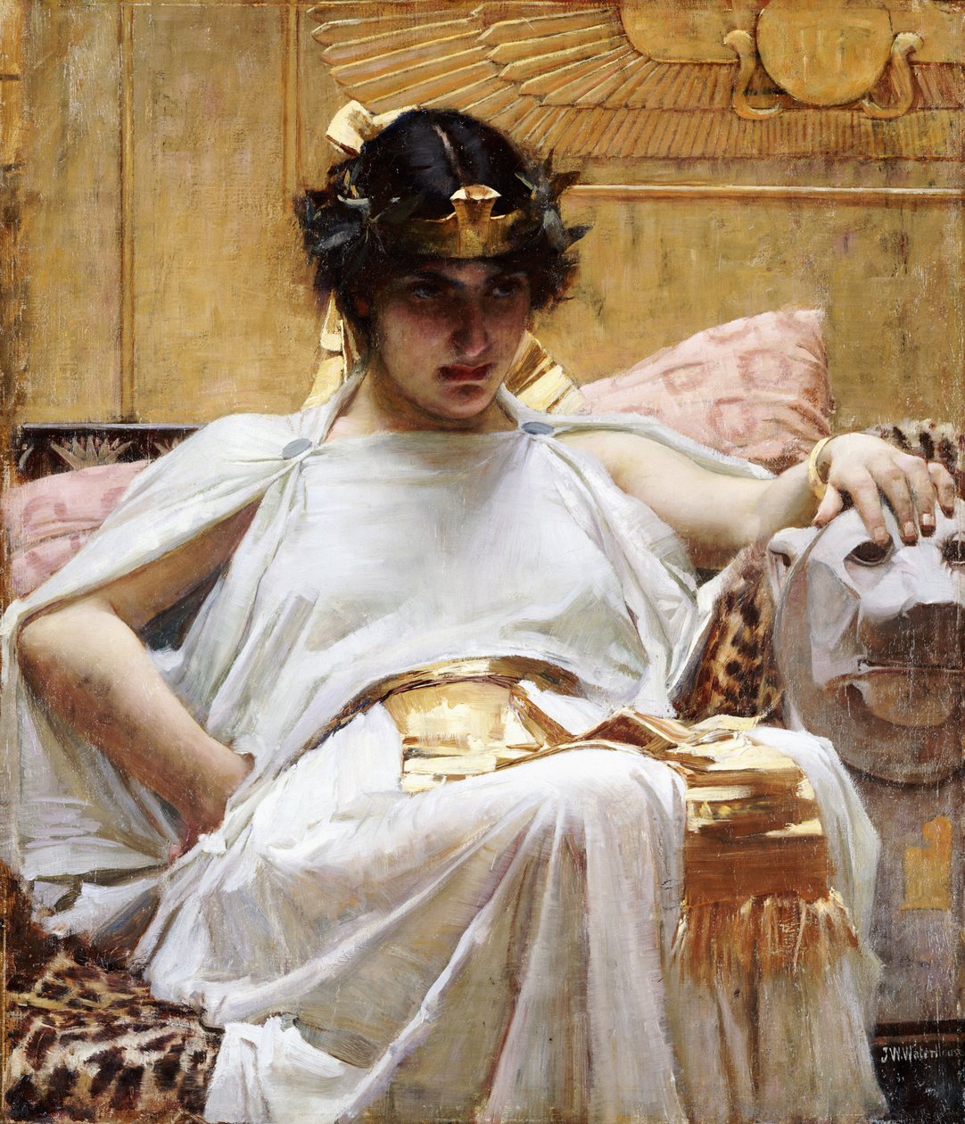 Cleópatra, c.1887 de John William Waterhouse