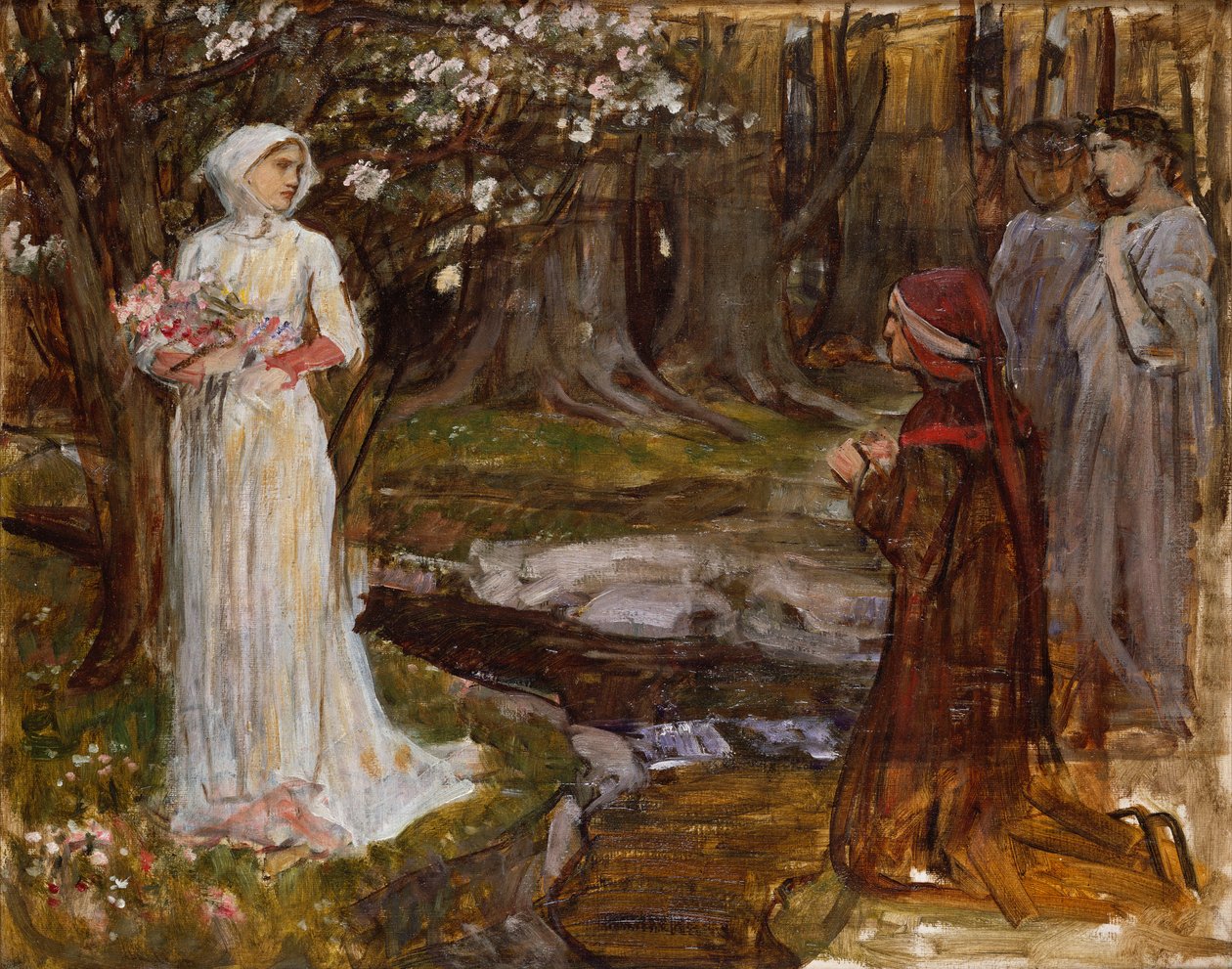 Dante e Beatrice, 1915 de John William Waterhouse