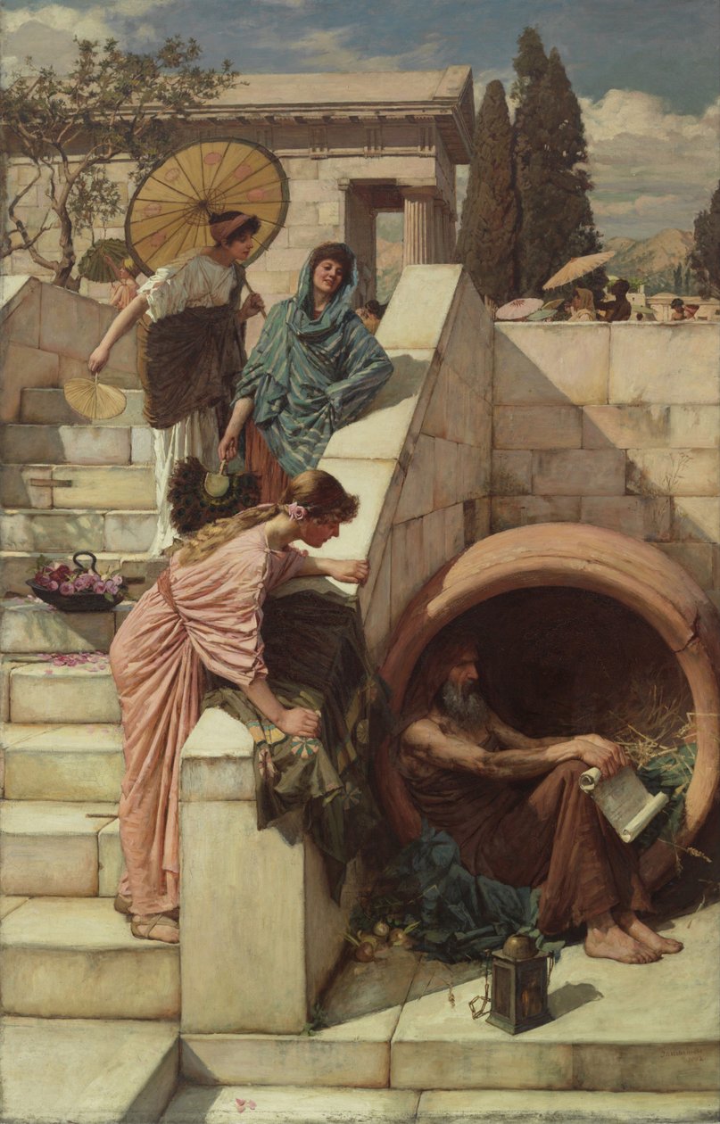 Diógenes, 1882 de John William Waterhouse