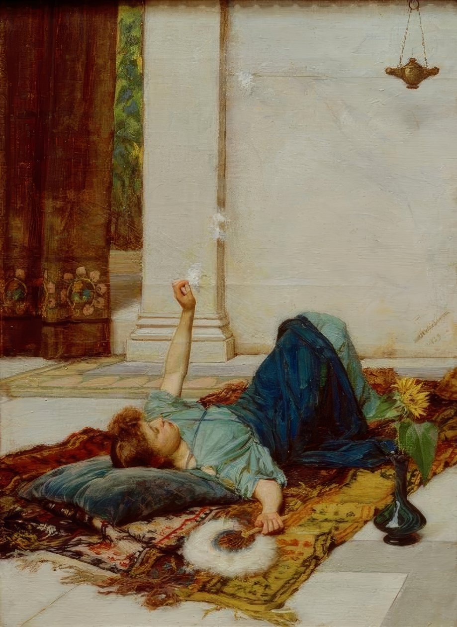 Doce não fazendo nada de John William Waterhouse