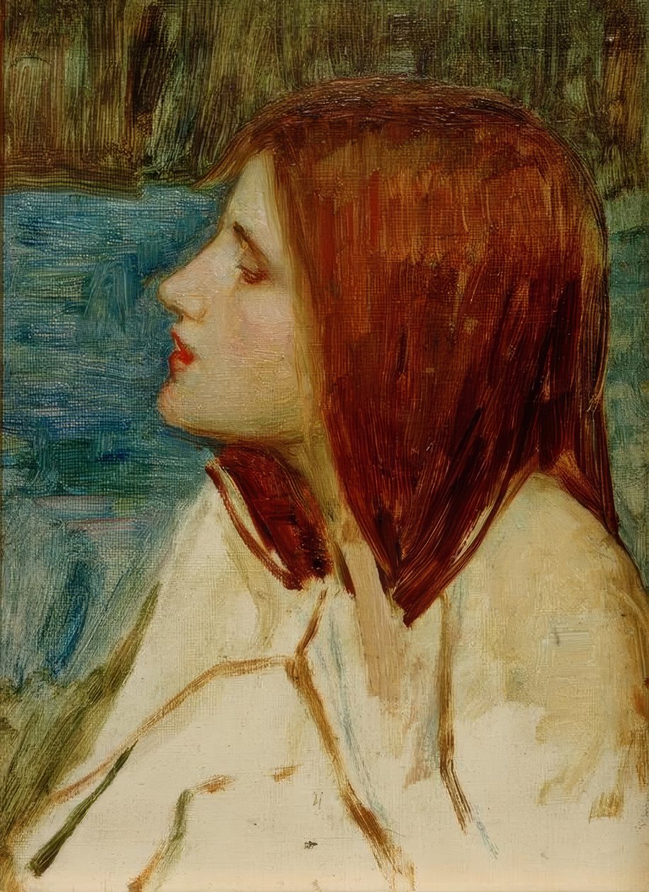 Cabeça de uma menina de John William Waterhouse