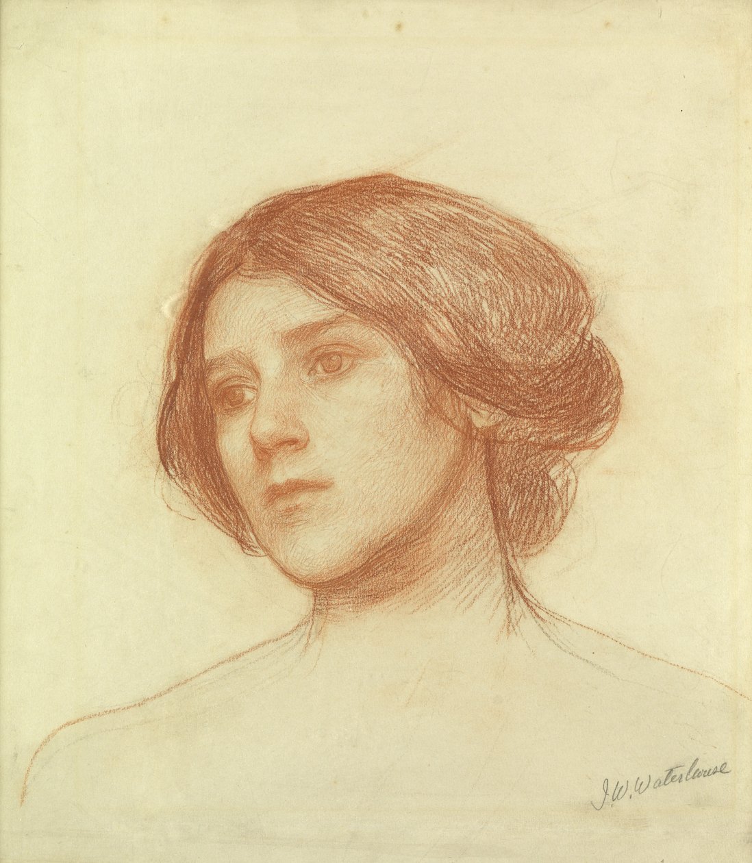 Cabeça de uma menina de John William Waterhouse
