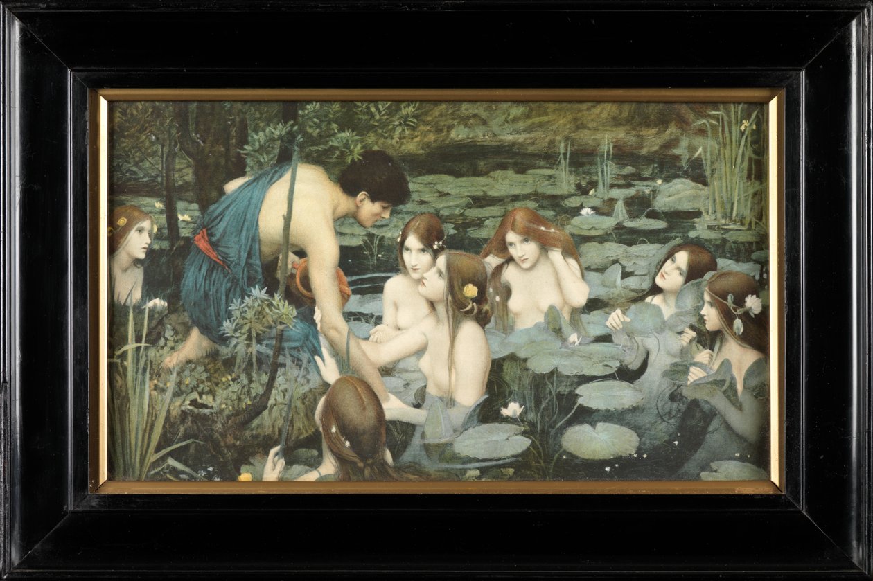Hylas and the Nymphs (impressão colorida) de John William Waterhouse