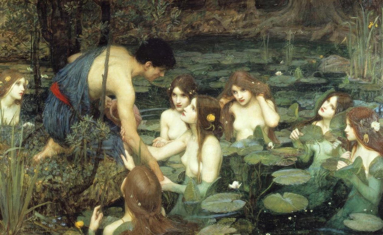 Hylas e as ninfas de John William Waterhouse