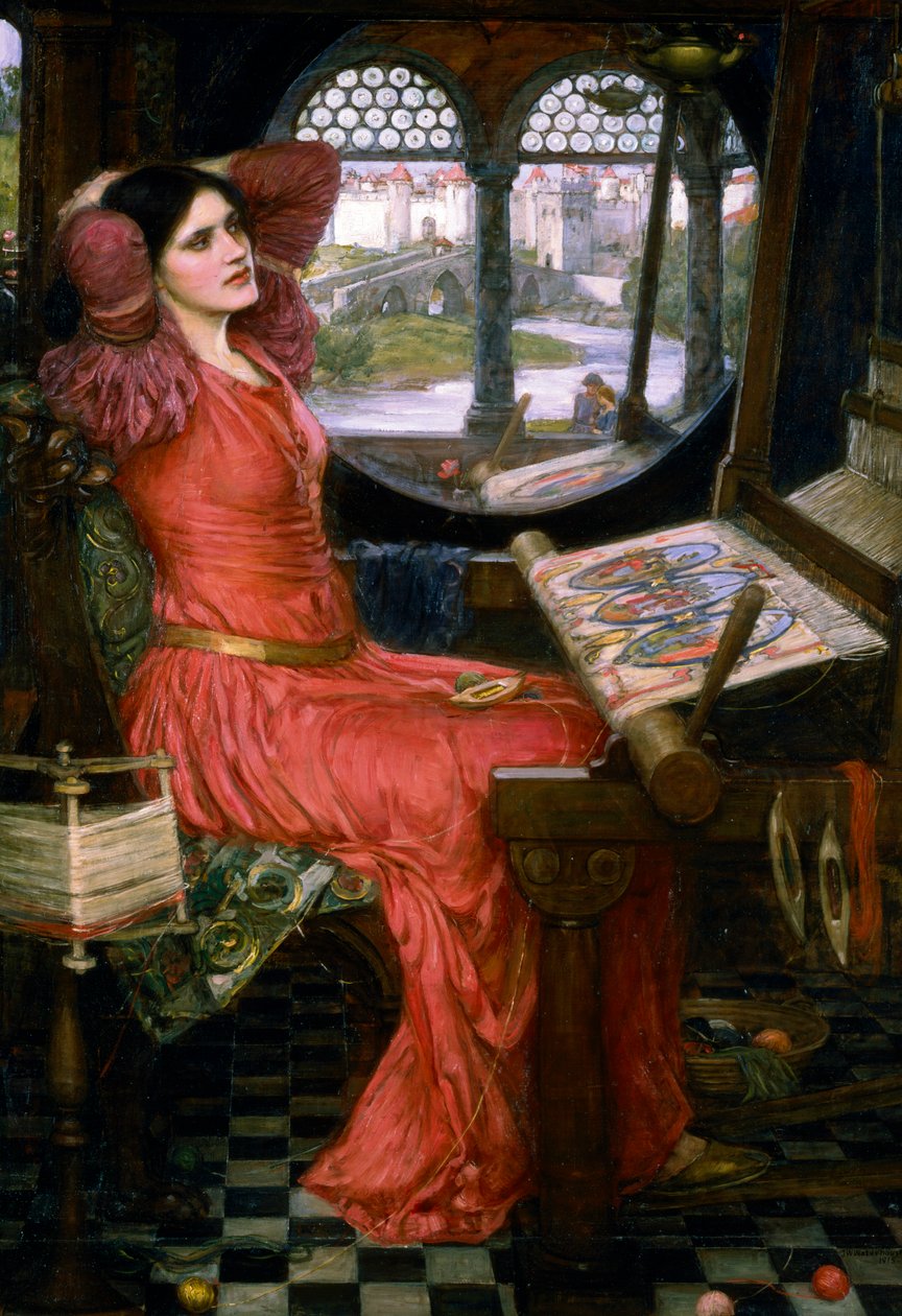 "Estou meio farto das sombras", c1911 de John William Waterhouse