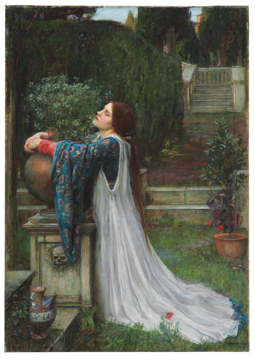 Isabella e o pote de manjericão, 1907 de John William Waterhouse