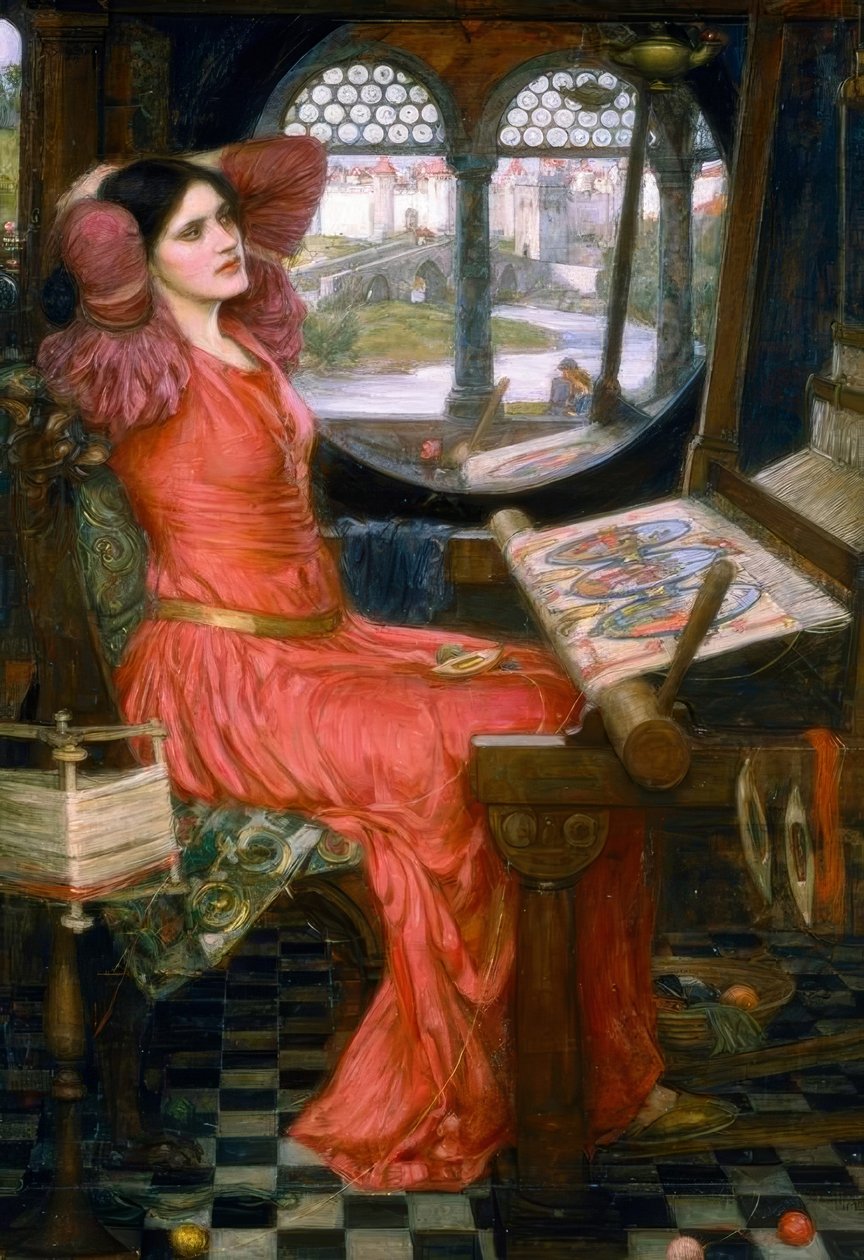 Senhora de Shalott de John William Waterhouse