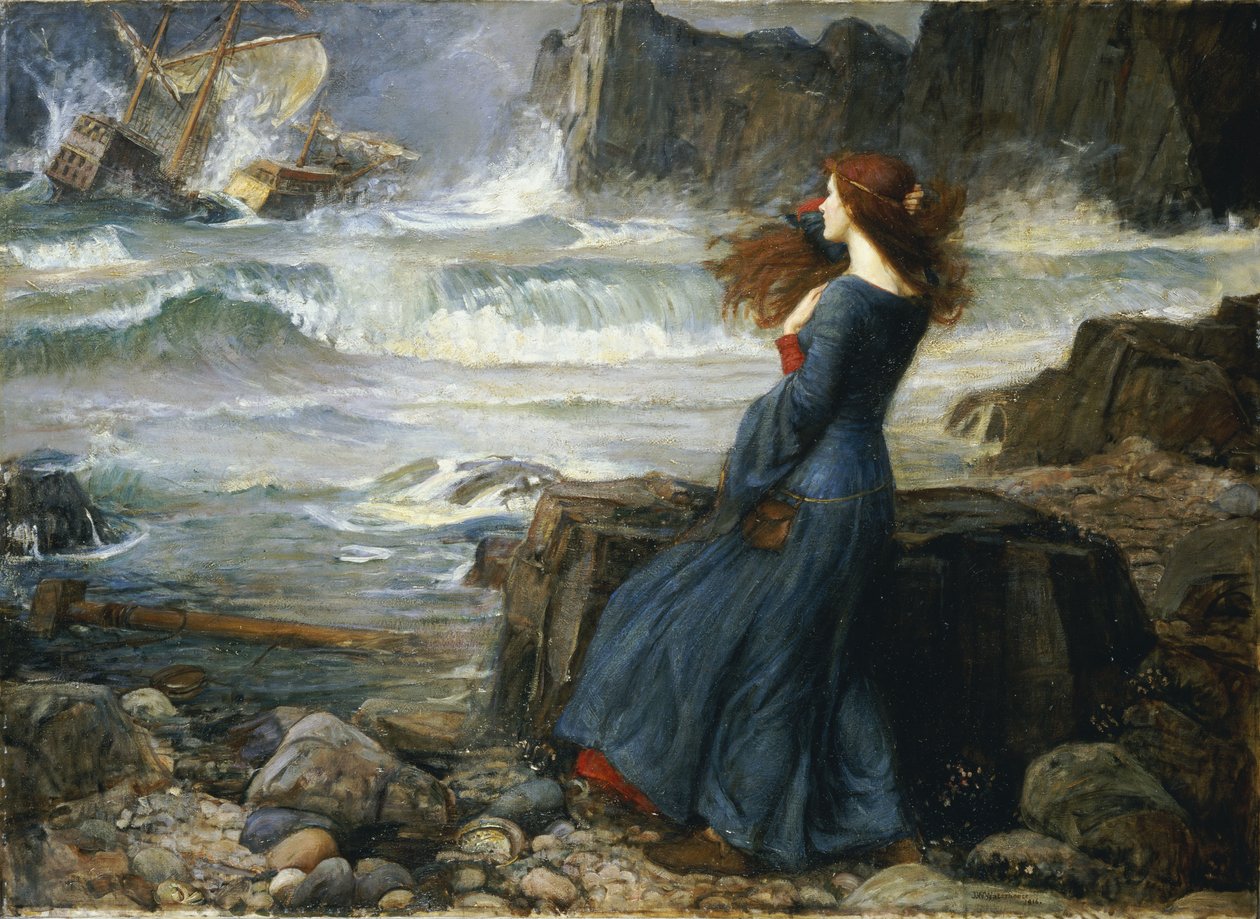 Miranda - A Tempestade, 1916 de John William Waterhouse