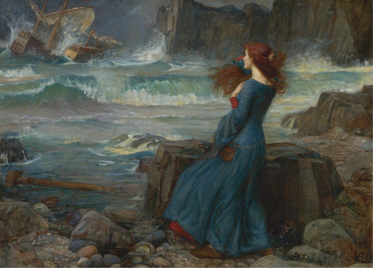 Miranda. A Tempestade, 1916 de John William Waterhouse