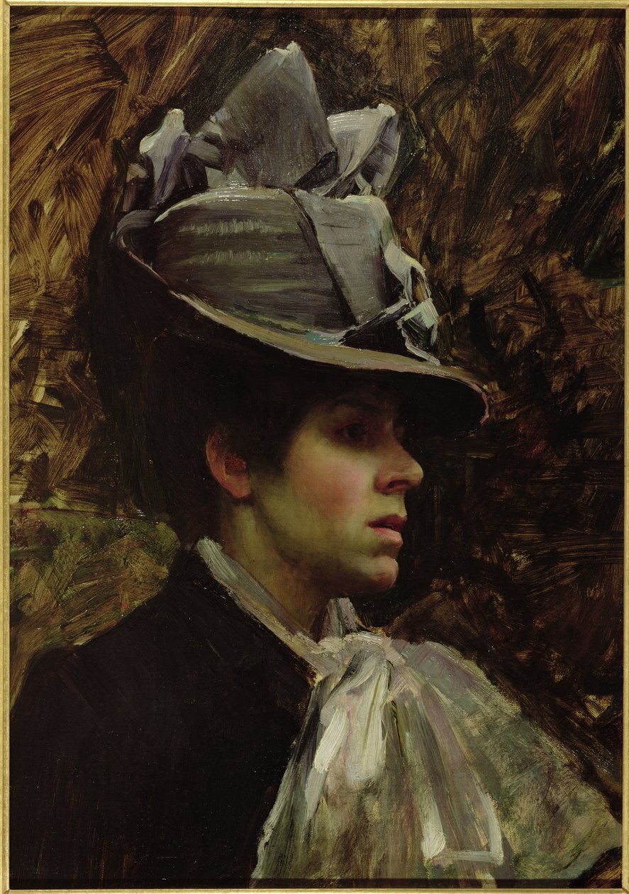 Retrato da esposa do artista de John William Waterhouse
