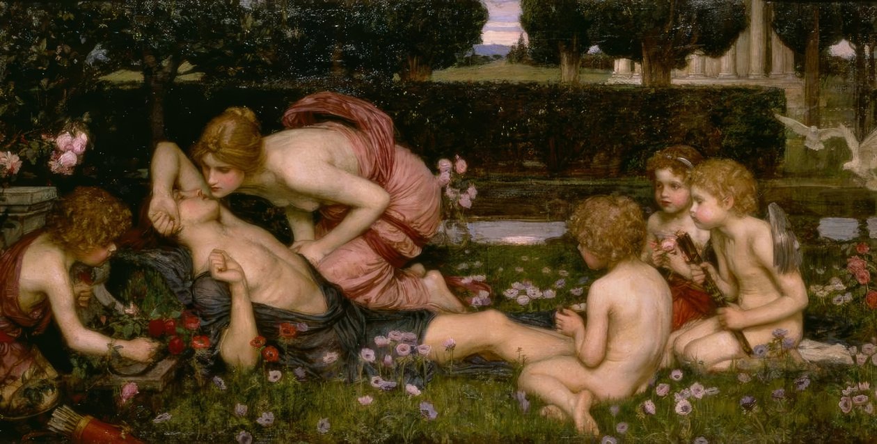 O Despertar de Adonis de John William Waterhouse
