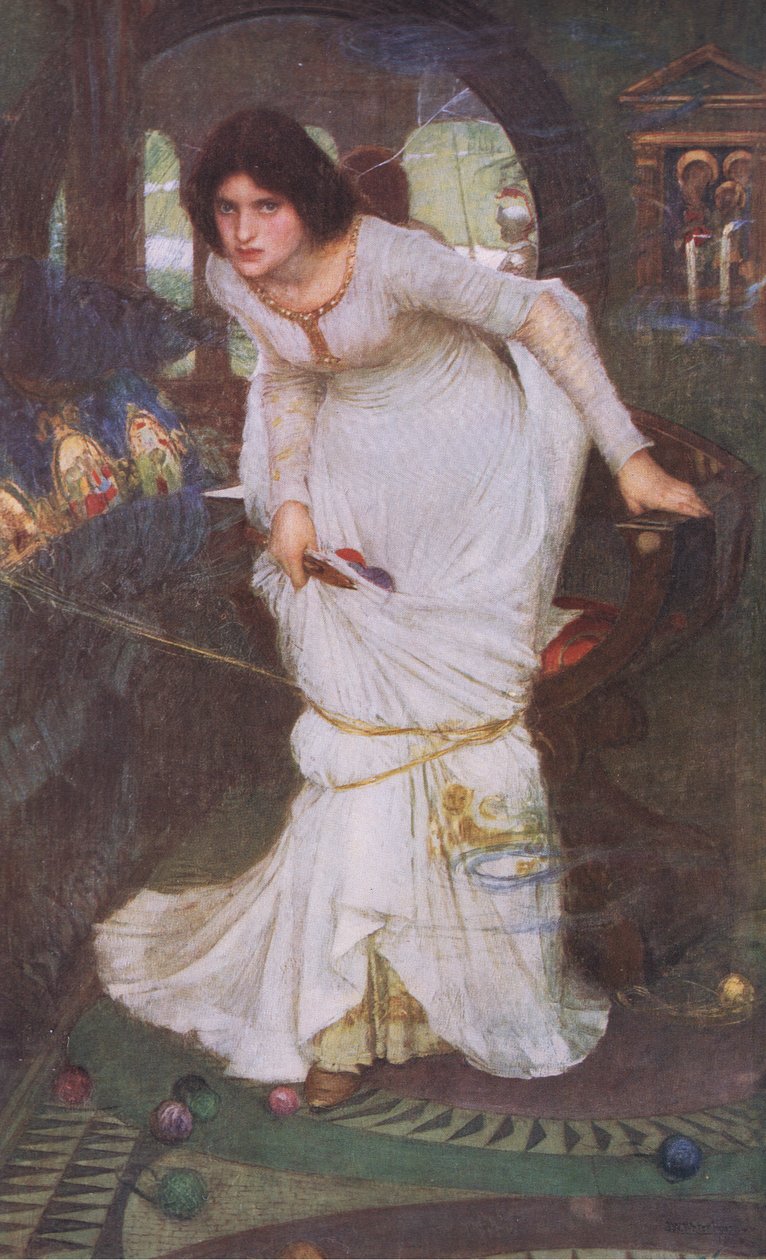 A Senhora de Shalott, de Bibbys Annual, 1916-1917 de John William Waterhouse