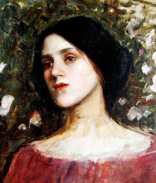 The Rose Bower, c.1910 (óleo sobre tela) de John William Waterhouse