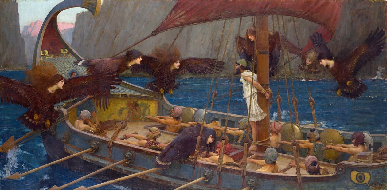 Ulisses e as Sereias de John William Waterhouse