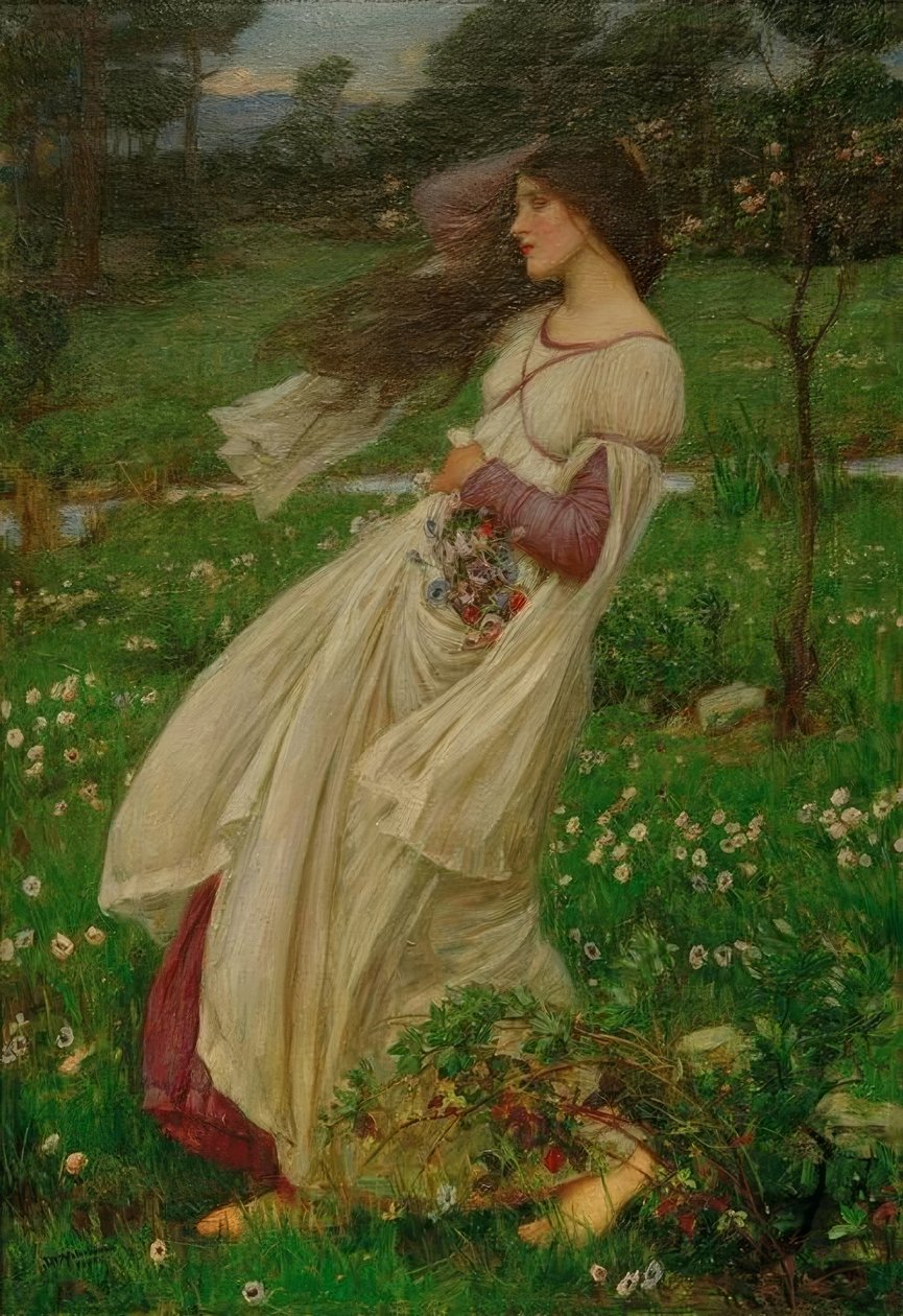 Windflowers de John William Waterhouse
