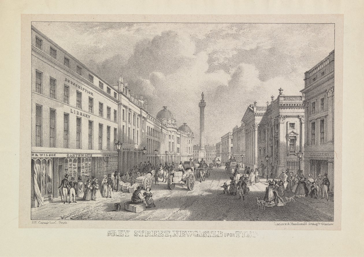 Grey Street, Newcastle de John Wilson Carmichael