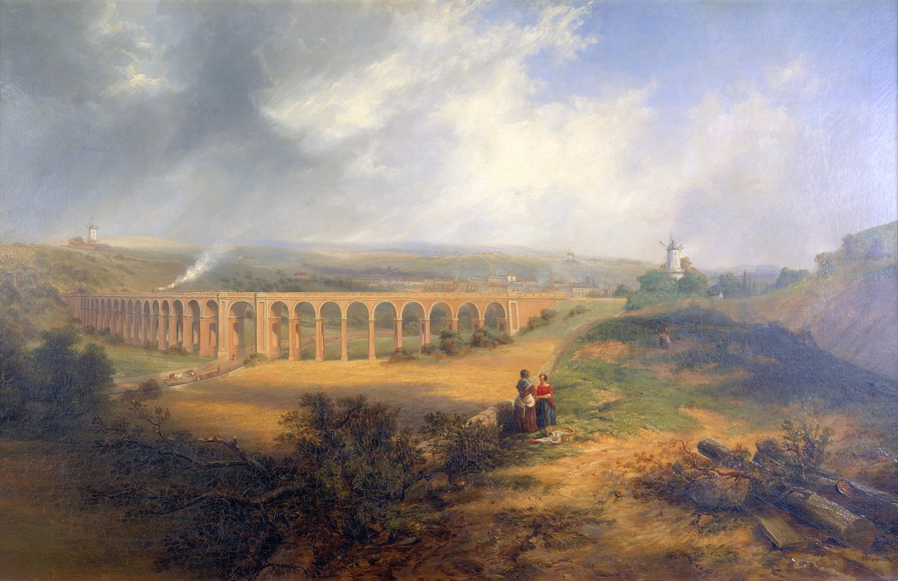 Viaduto de Rastros, London Road, Brighton de John Wilson Carmichael