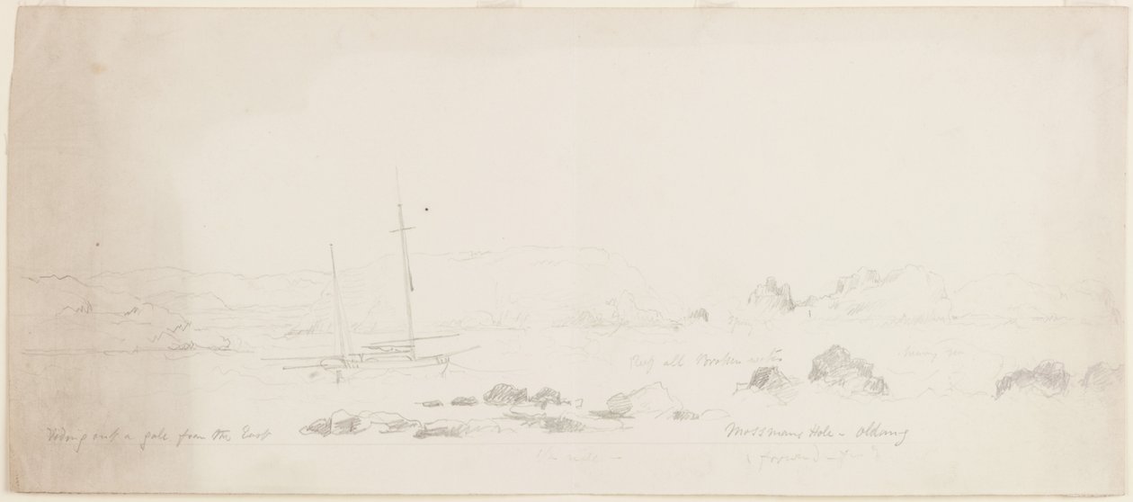 Montando um vendaval do East Mossmans Hole-Oldang de John Wilson Carmichael