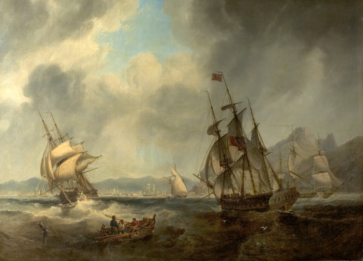 Cena no Mediterrâneo, 1842 de John Wilson Carmichael