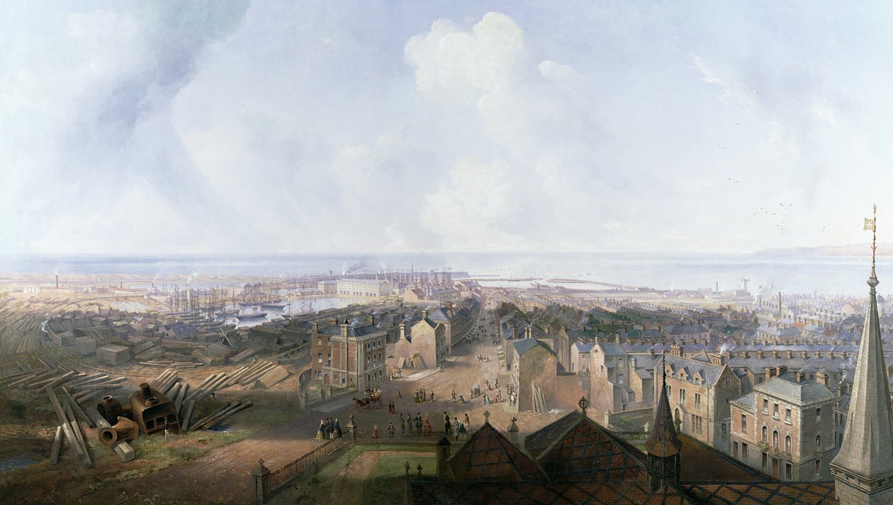 West Hartlepool no ano de 1859 de John Wilson Carmichael