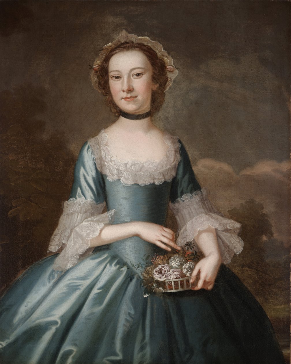 Ann Langdon, Sra. Richard Ayscough, c.1755 (óleo sobre tela) de John Wollaston