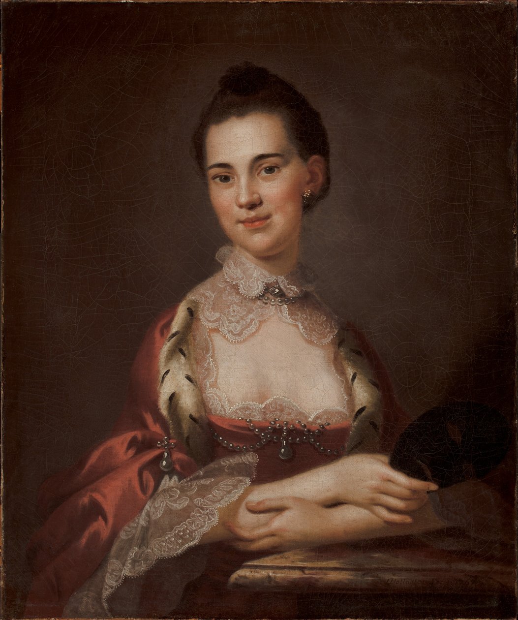 Retrato de Anne Gibbes, Sra. Edward Thomas, 1767 de John Wollaston