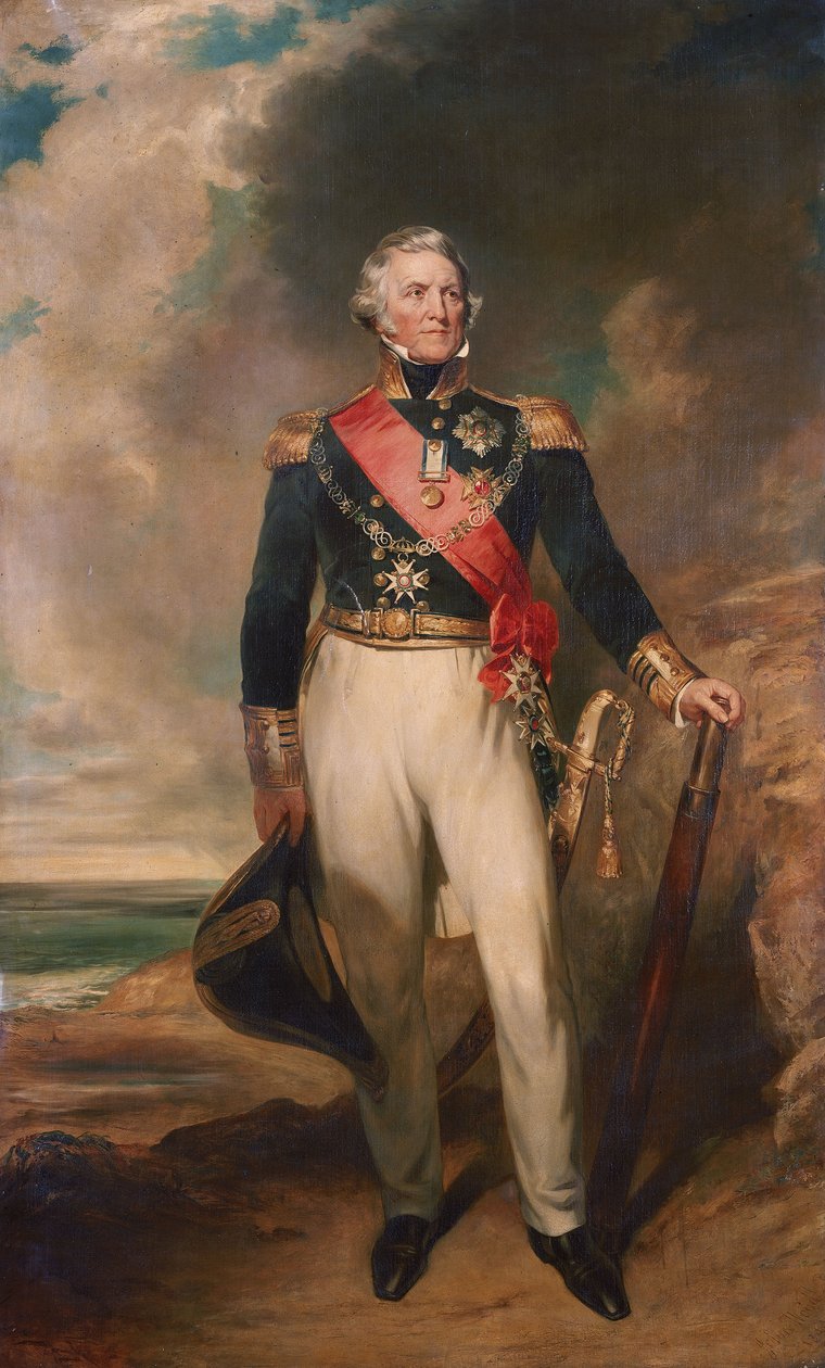 Almirante Sir Philip Charles Henderson Calderwood Durham (1763-1845) de John Wood