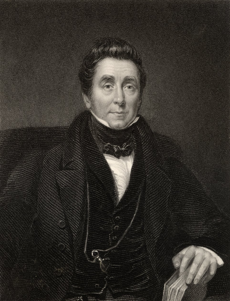 James Johnson, gravado por W. Holl, da &39;National Portrait Gallery, volume IV&39;, publicado em 1820 de John Wood