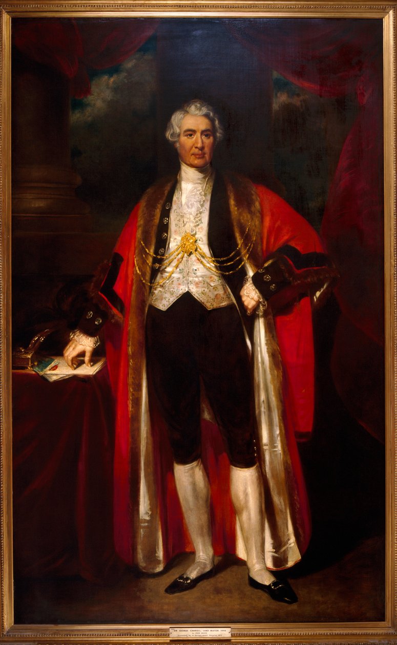 Sir George Carroll, xerife 1837-8. de John Wood