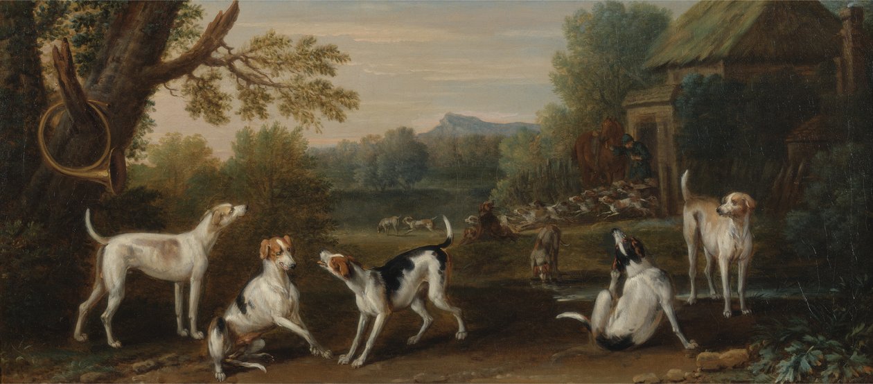 Liberando os Hounds, c.1765 de John Wootton