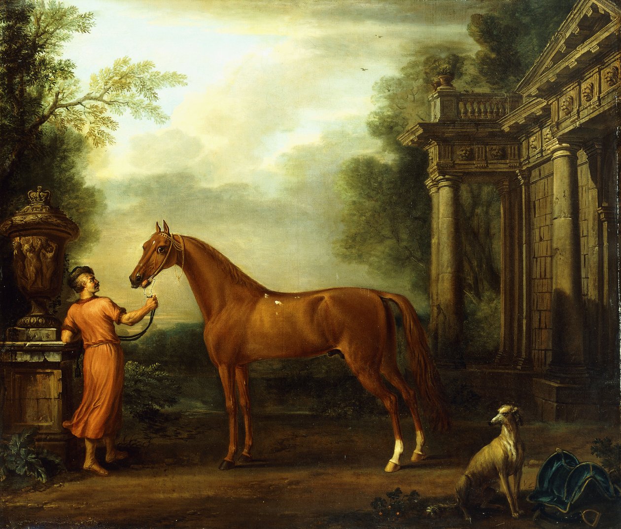 O árabe da castanha de Hampton Court, c.1726 de John Wootton