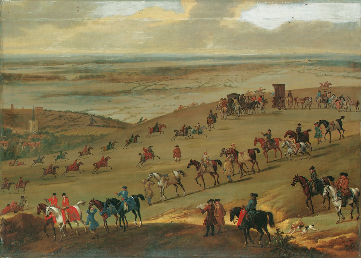 The Warren Hill, Newmarket de John Wootton