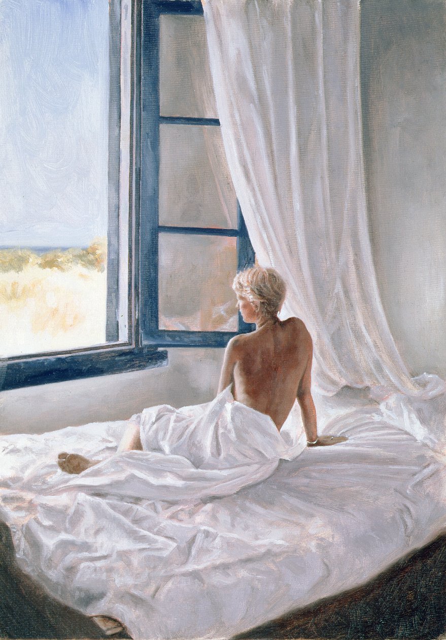 Vista da tarde (óleo sobre tela) de John Worthington